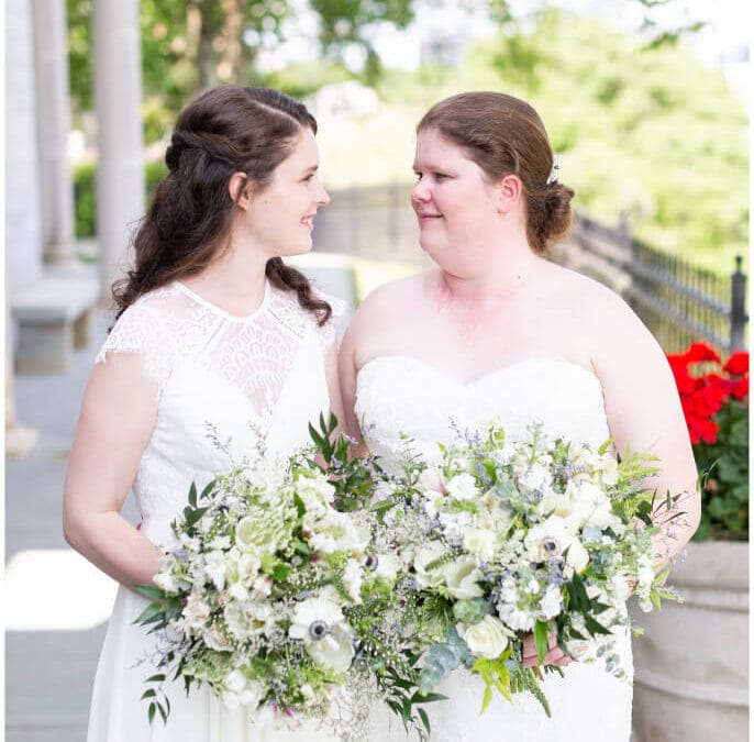 Real Richmond Wedding | Emily + Heather Micro Wedding Ceremony at Hollywood Cemetery